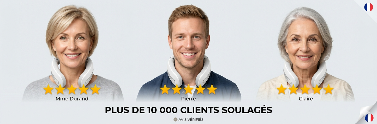 Masseur Cervical Électrique Intelligent — Soulagement Immédiat en 30 Secondes